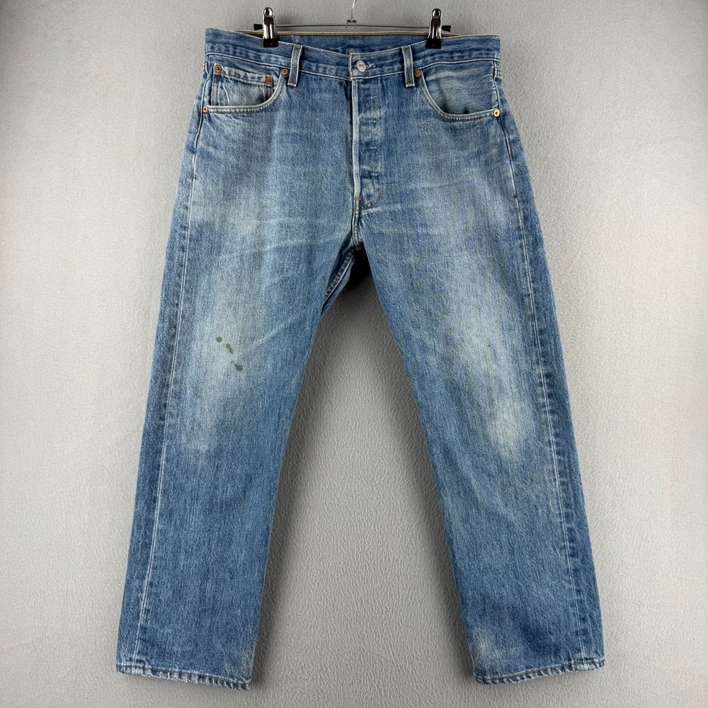 Vintage Levis Jeans Mens 36x30 (Fits 34x27) 501 XX Shrink to Fit 90s Made in USA